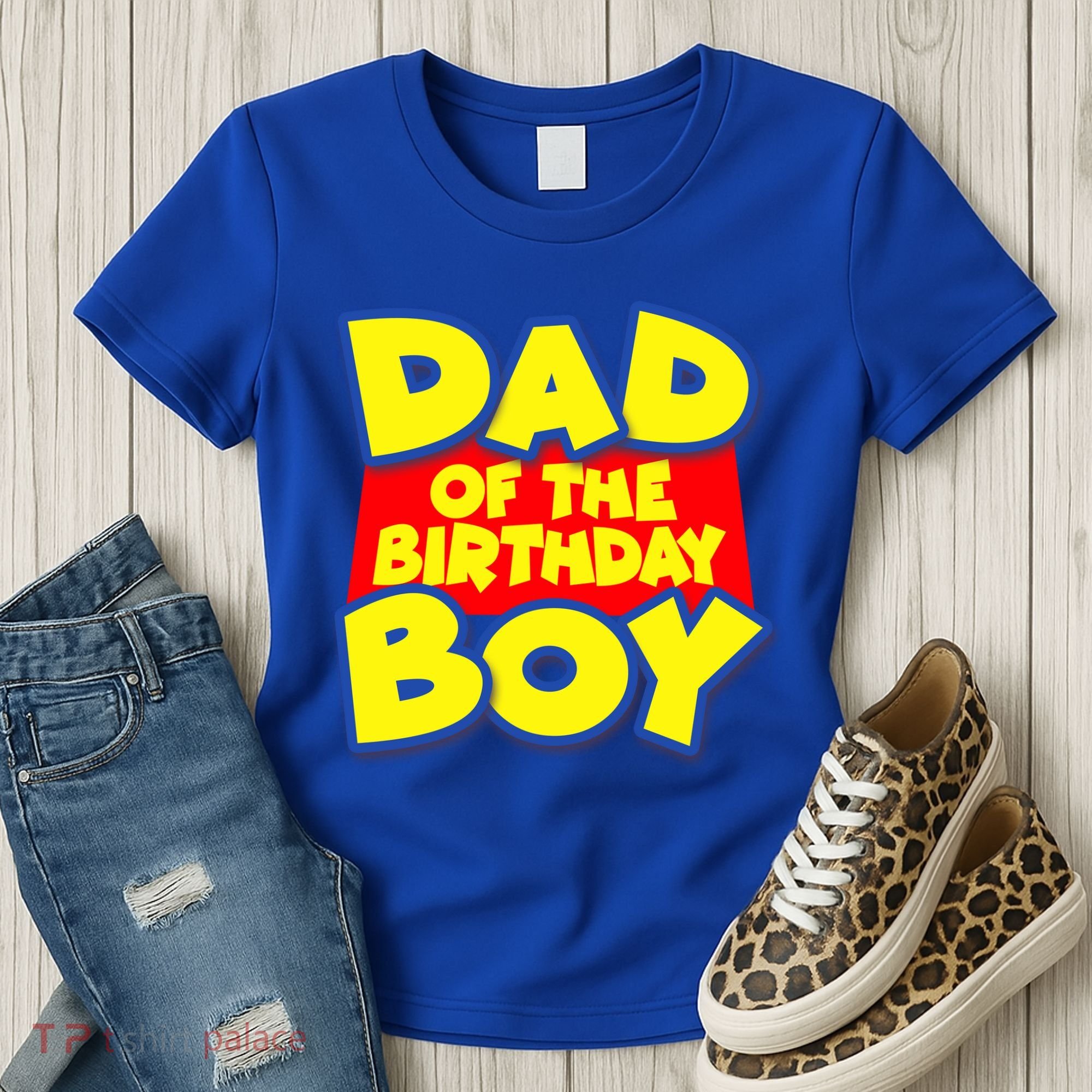 Cartoony Dad of the Birthday Boy Women's T-Shirt