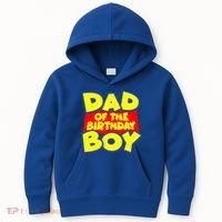 Cartoony Dad of the Birthday Boy Kids Hoodie thumb 0