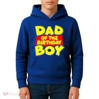 Cartoony Dad of the Birthday Boy Kids Hoodie thumb 4
