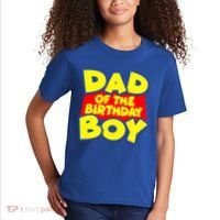 Cartoony Dad of the Birthday Boy Kids T-Shirt thumb 2