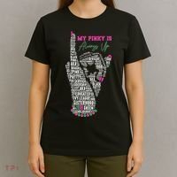 Cool AKA Sorority My Pinky Is Always Up Word Art T-Shirt thumb 4