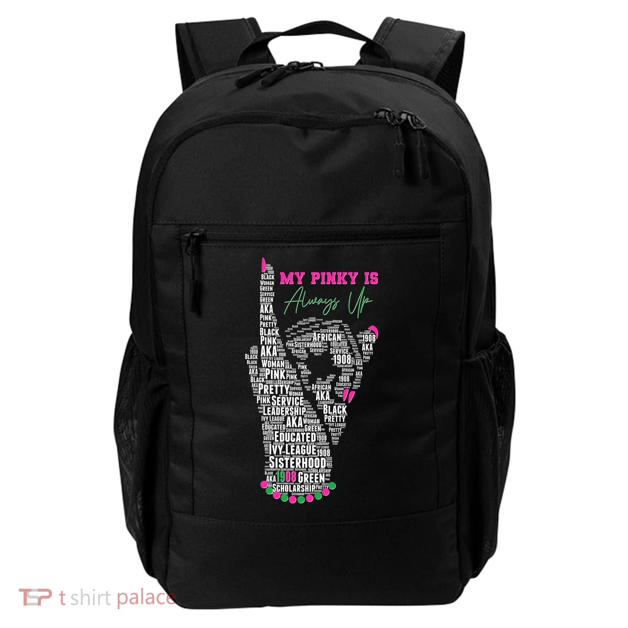 Cool AKA Sorority My Pinky Is Always Up Word Art Backpack
