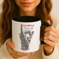 Cool AKA Sorority My Pinky Is Always Up Word Art Coffee Mug thumb 3
