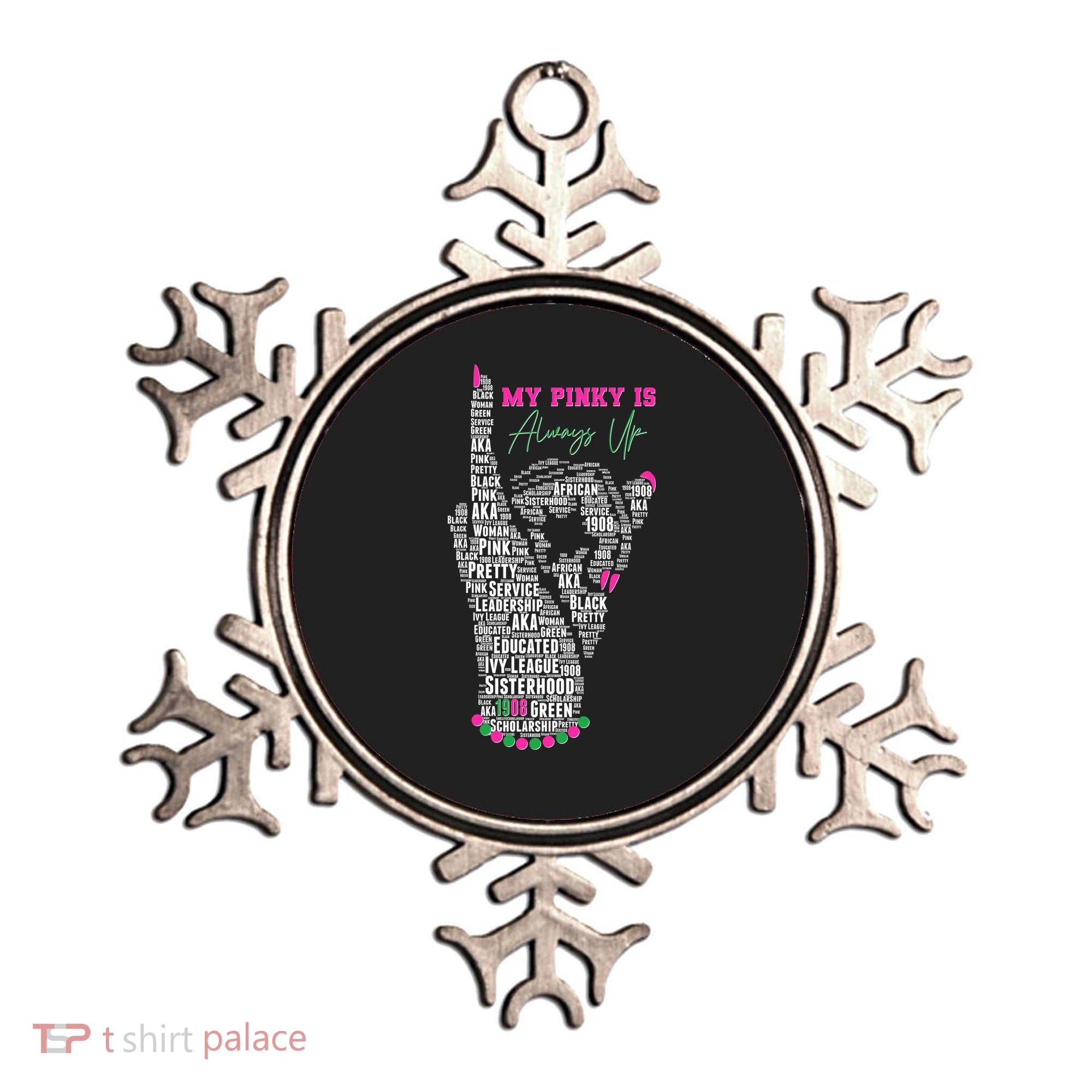 Cool AKA Sorority My Pinky Is Always Up Word Art Ornament