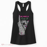 Cool AKA Sorority My Pinky Is Always Up Word Art Women's Tank Top thumb 0