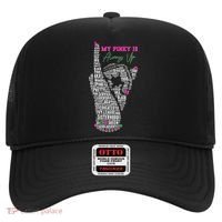 Cool AKA Sorority My Pinky Is Always Up Word Art Hat thumb 0