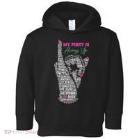 Cool AKA Sorority My Pinky Is Always Up Word Art Toddler Hoodie thumb 0