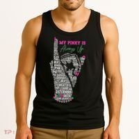 Cool AKA Sorority My Pinky Is Always Up Word Art Tank Top thumb 3