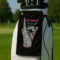 Cool AKA Sorority My Pinky Is Always Up Word Art Golf Towel thumb 2