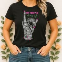 Cool AKA Sorority My Pinky Is Always Up Word Art Women's T-Shirt thumb 2
