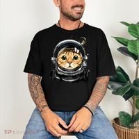 Cat Astronaut Space Exploration Astronomy Lover Comfort Colors T-Shirt thumb 3