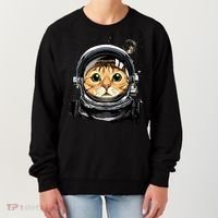 Cat Astronaut Space Exploration Astronomy Lover Women's Sweatshirt thumb 0