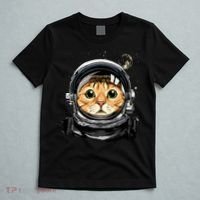 Cat Astronaut Space Exploration Astronomy Lover T-Shirt thumb 5