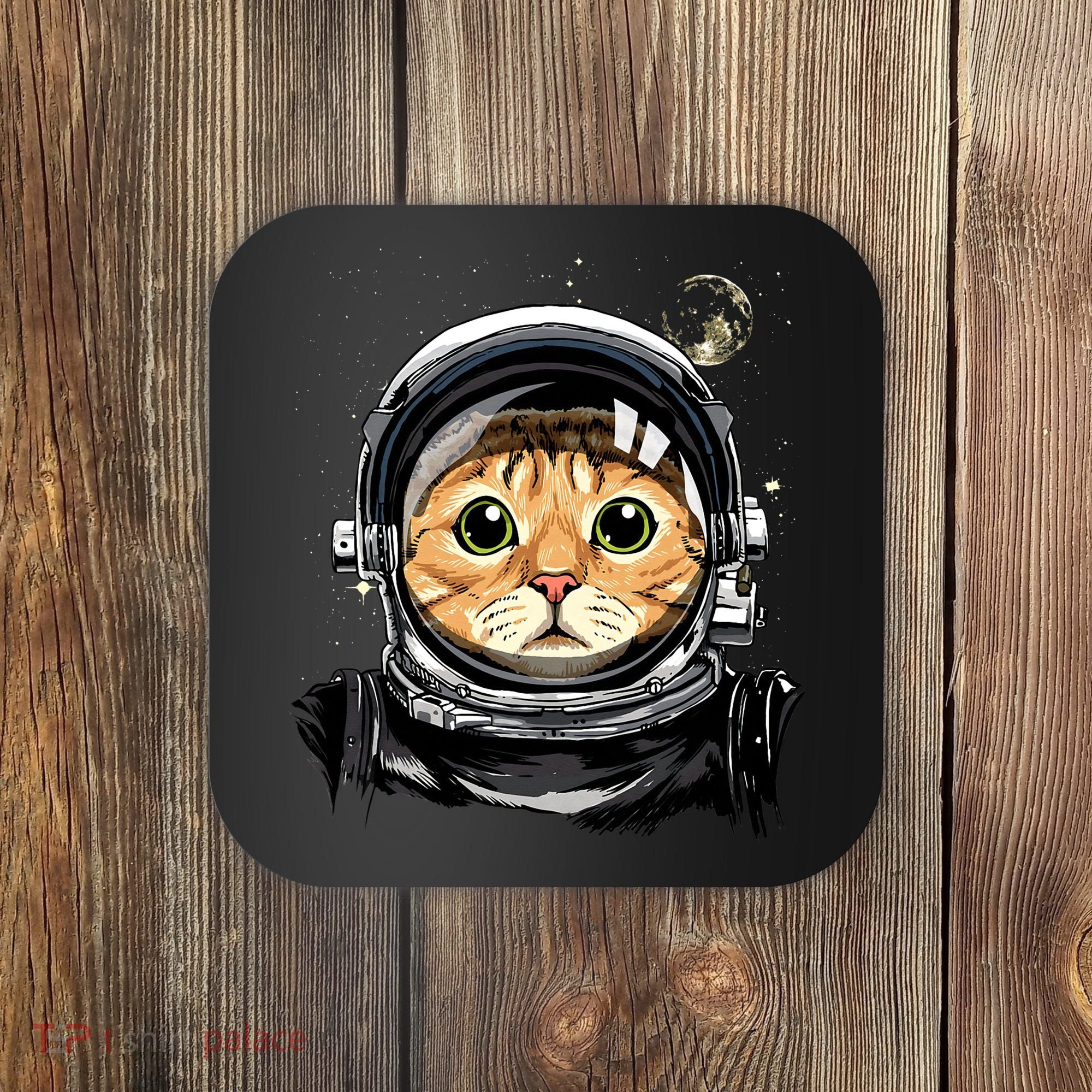 Cat Astronaut Space Exploration Astronomy Lover Coaster