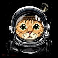Cat Astronaut Space Exploration Astronomy Lover Coaster thumb 2