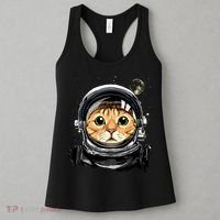 Cat Astronaut Space Exploration Astronomy Lover Women's Tank Top thumb 3