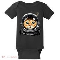 Cat Astronaut Space Exploration Astronomy Lover Baby Bodysuit thumb 0