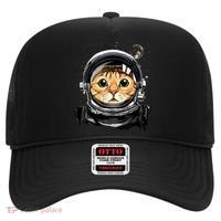 Cat Astronaut Space Exploration Astronomy Lover Hat thumb 0