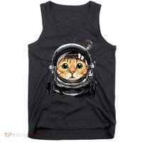 Cat Astronaut Space Exploration Astronomy Lover Tank Top thumb 0