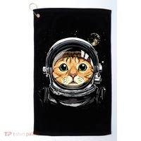 Cat Astronaut Space Exploration Astronomy Lover Golf Towel thumb 0