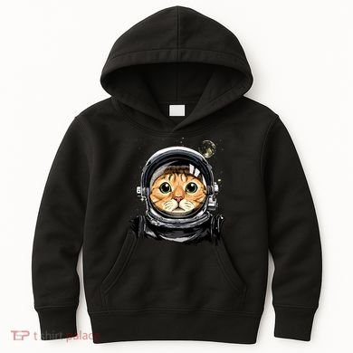Cat Astronaut Space Exploration Astronomy Lover Kids Hoodie
