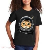 Cat Astronaut Space Exploration Astronomy Lover Kids T-Shirt thumb 2