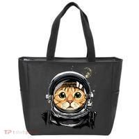 Cat Astronaut Space Exploration Astronomy Lover Tote Bag thumb 0