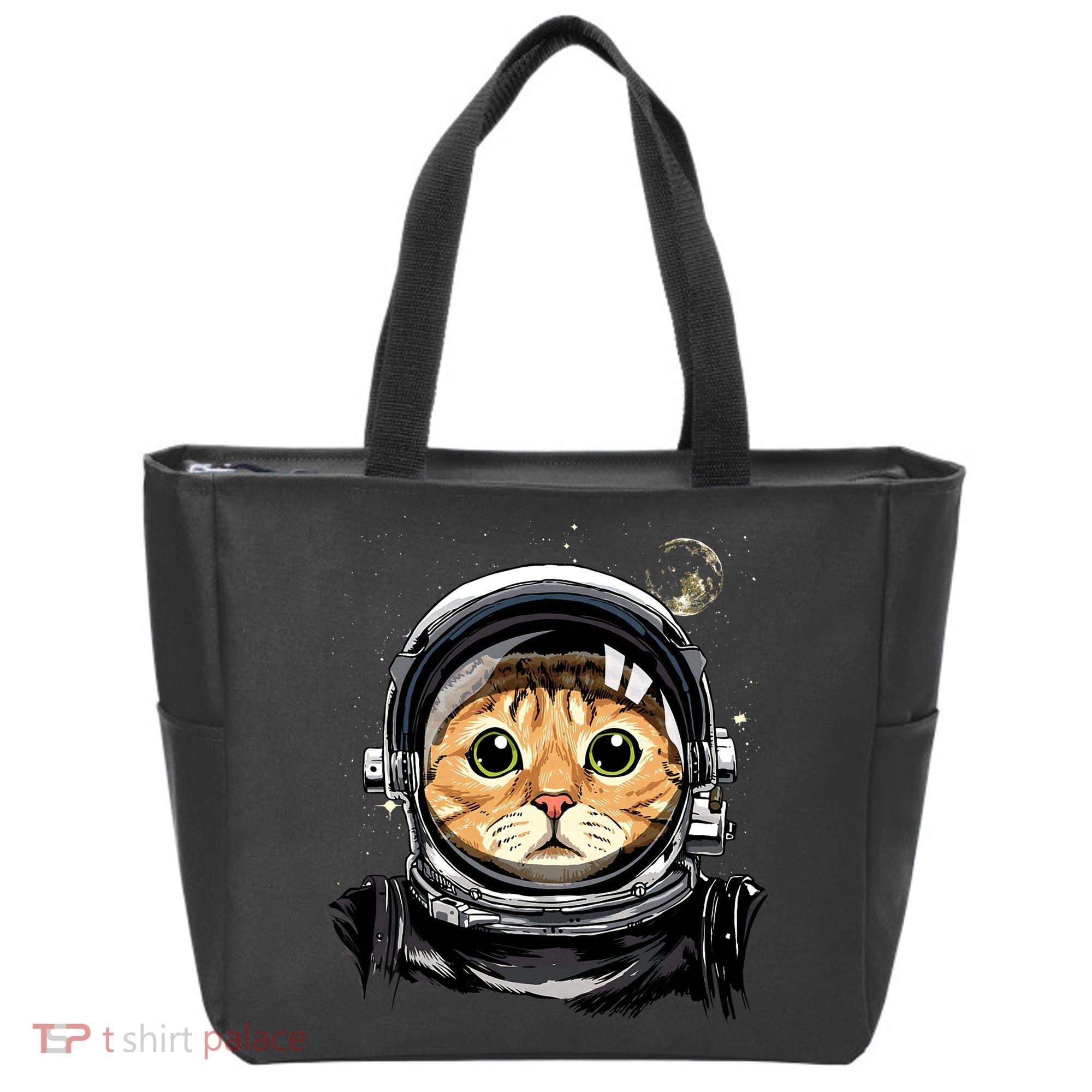 Cat Astronaut Space Exploration Astronomy Lover Tote Bag