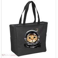 Cat Astronaut Space Exploration Astronomy Lover Tote Bag thumb 2