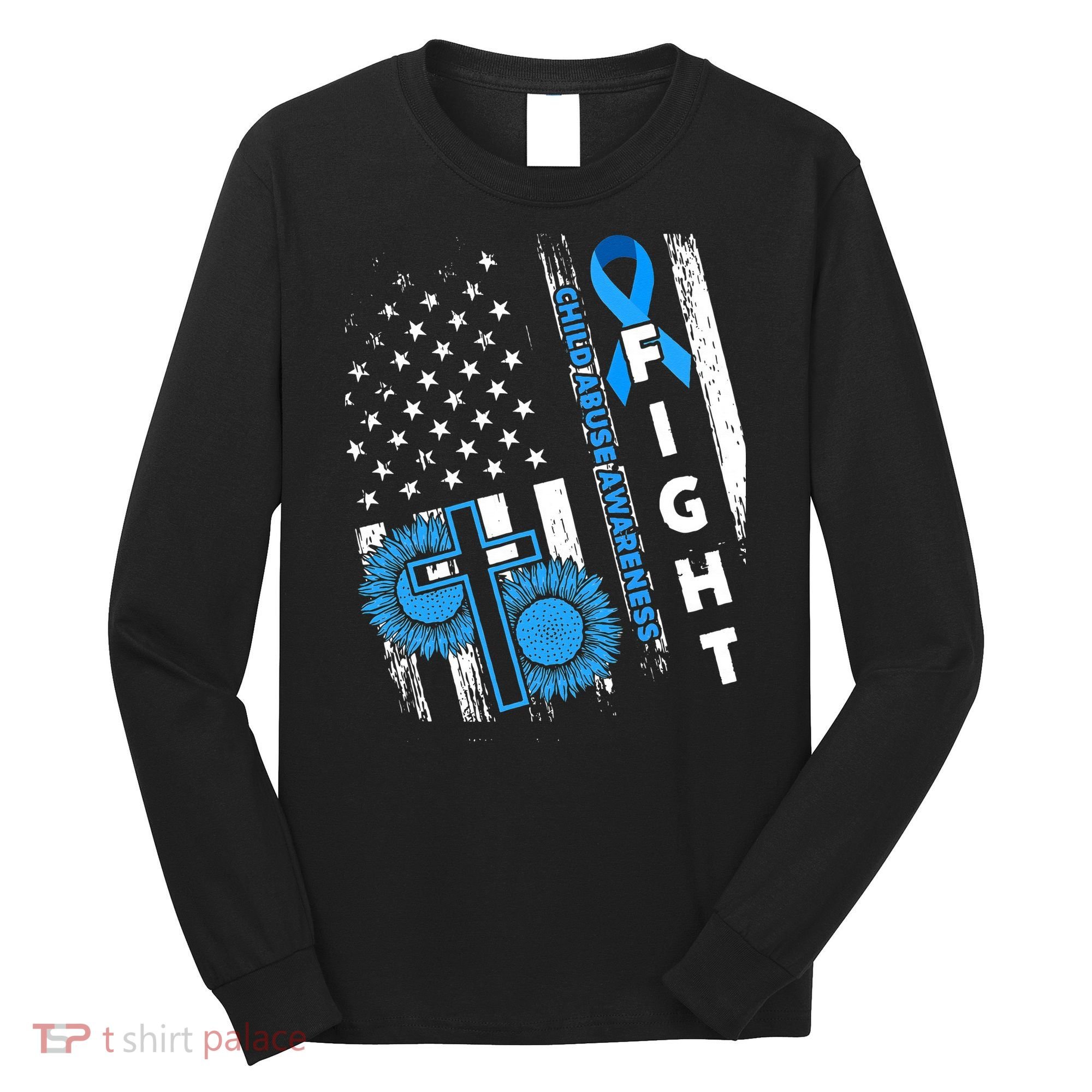 Child Abuse Survivor Child Abuse Prevention Month Rainbow Long Sleeve Shirt