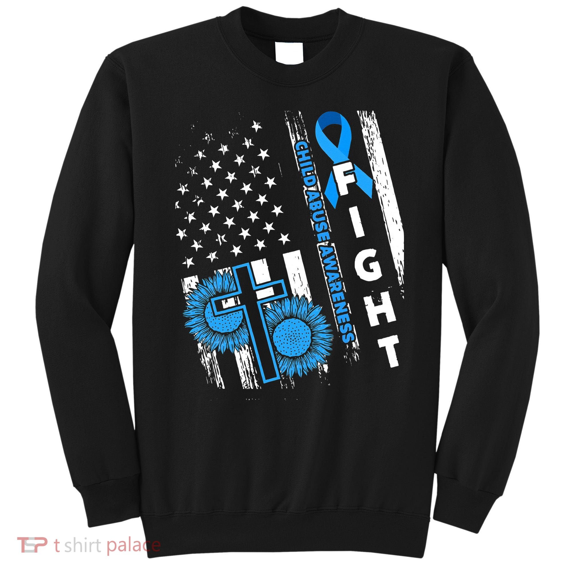 Child Abuse Survivor Child Abuse Prevention Month Rainbow Sweatshirt