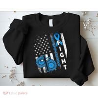 Child Abuse Survivor Child Abuse Prevention Month Rainbow Sweatshirt thumb 2