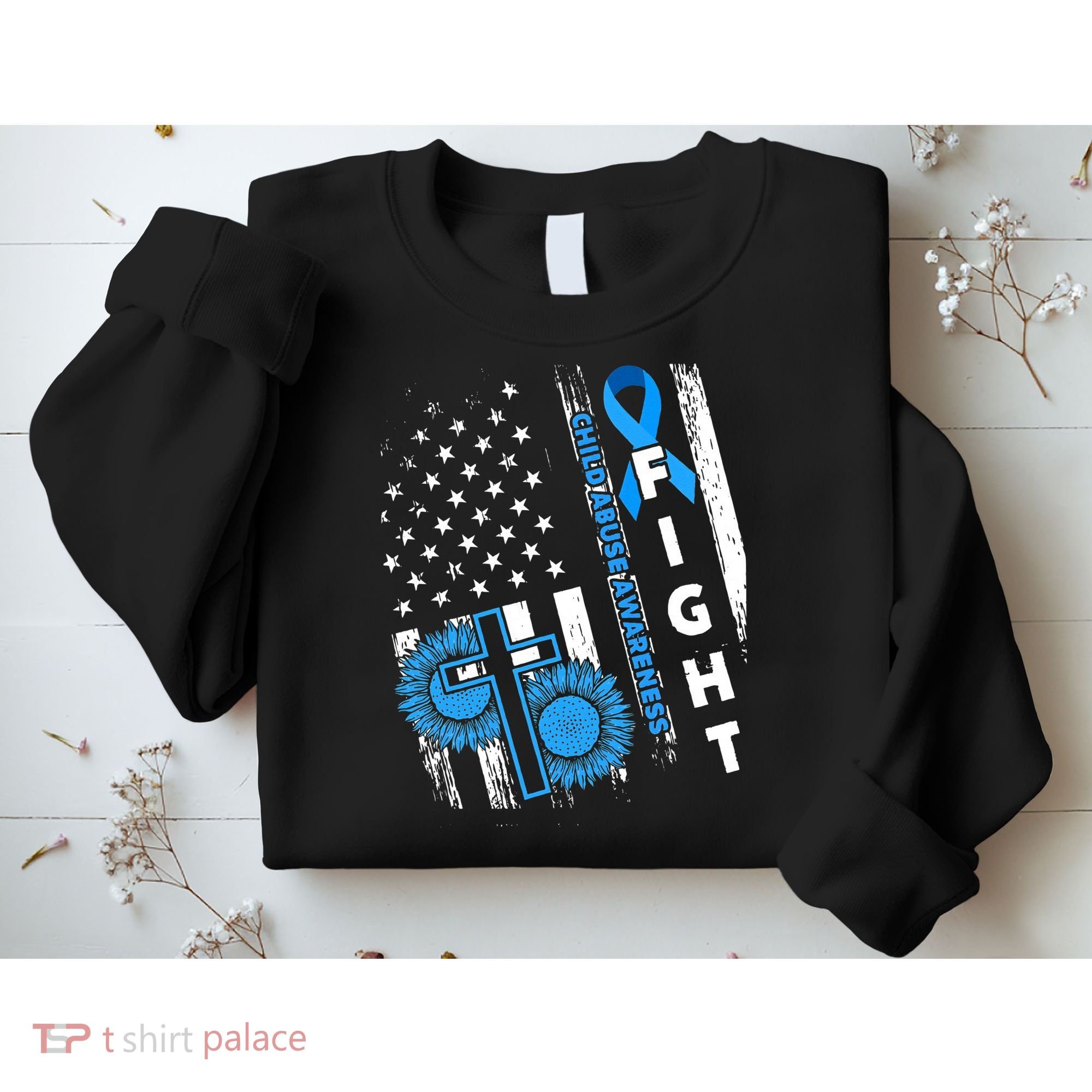 Child Abuse Survivor Child Abuse Prevention Month Rainbow Sweatshirt