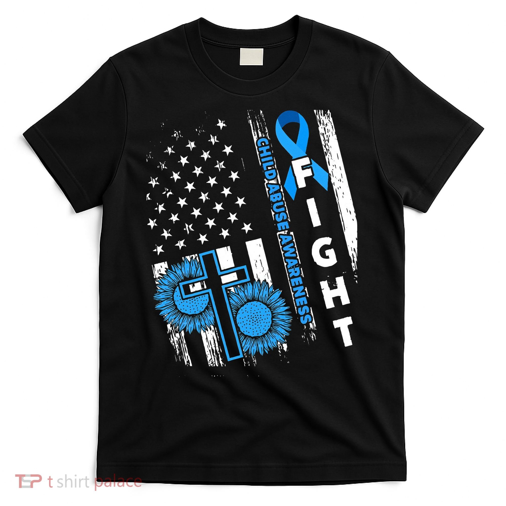 Child Abuse Survivor Child Abuse Prevention Month Rainbow T-Shirt