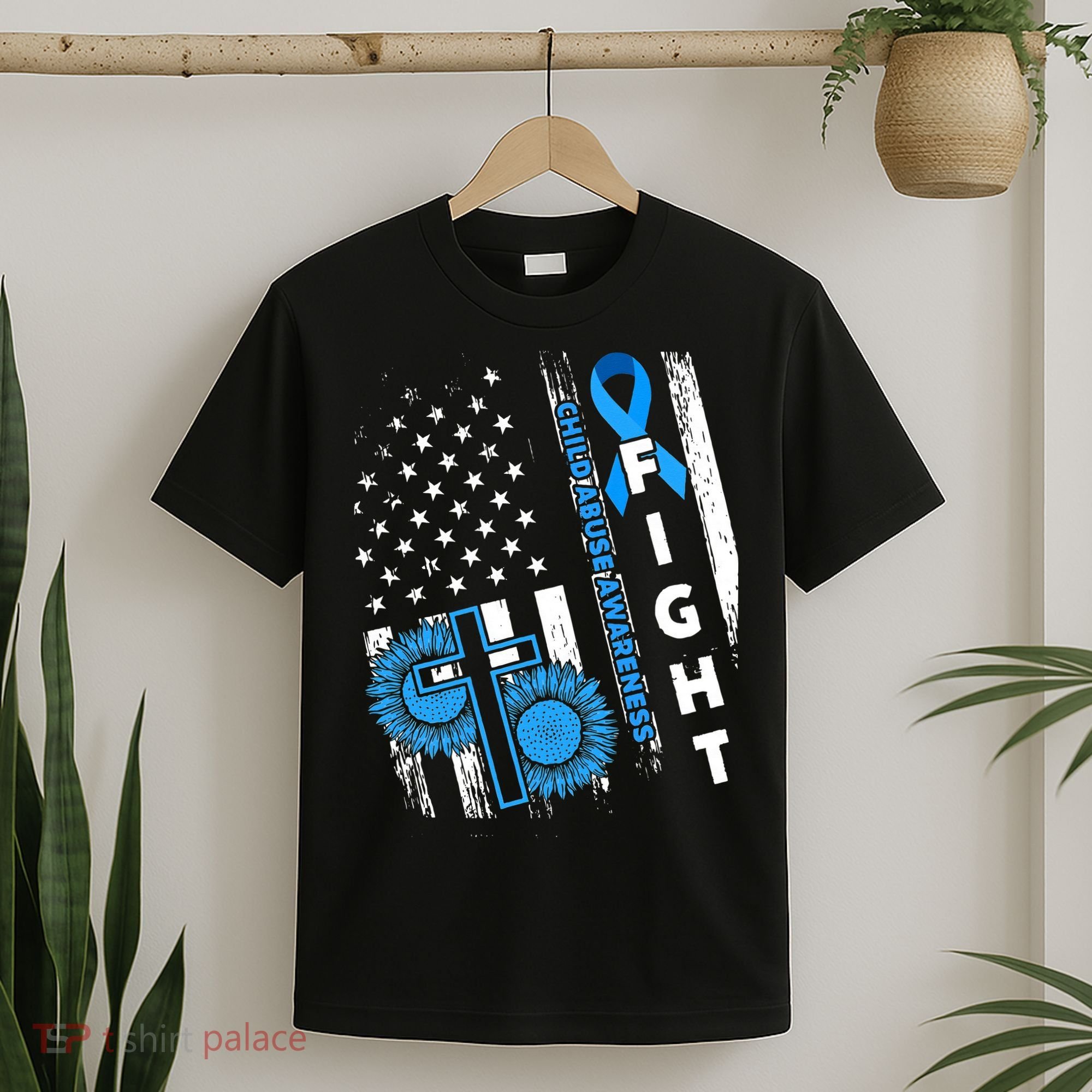Child Abuse Survivor Child Abuse Prevention Month Rainbow T-Shirt