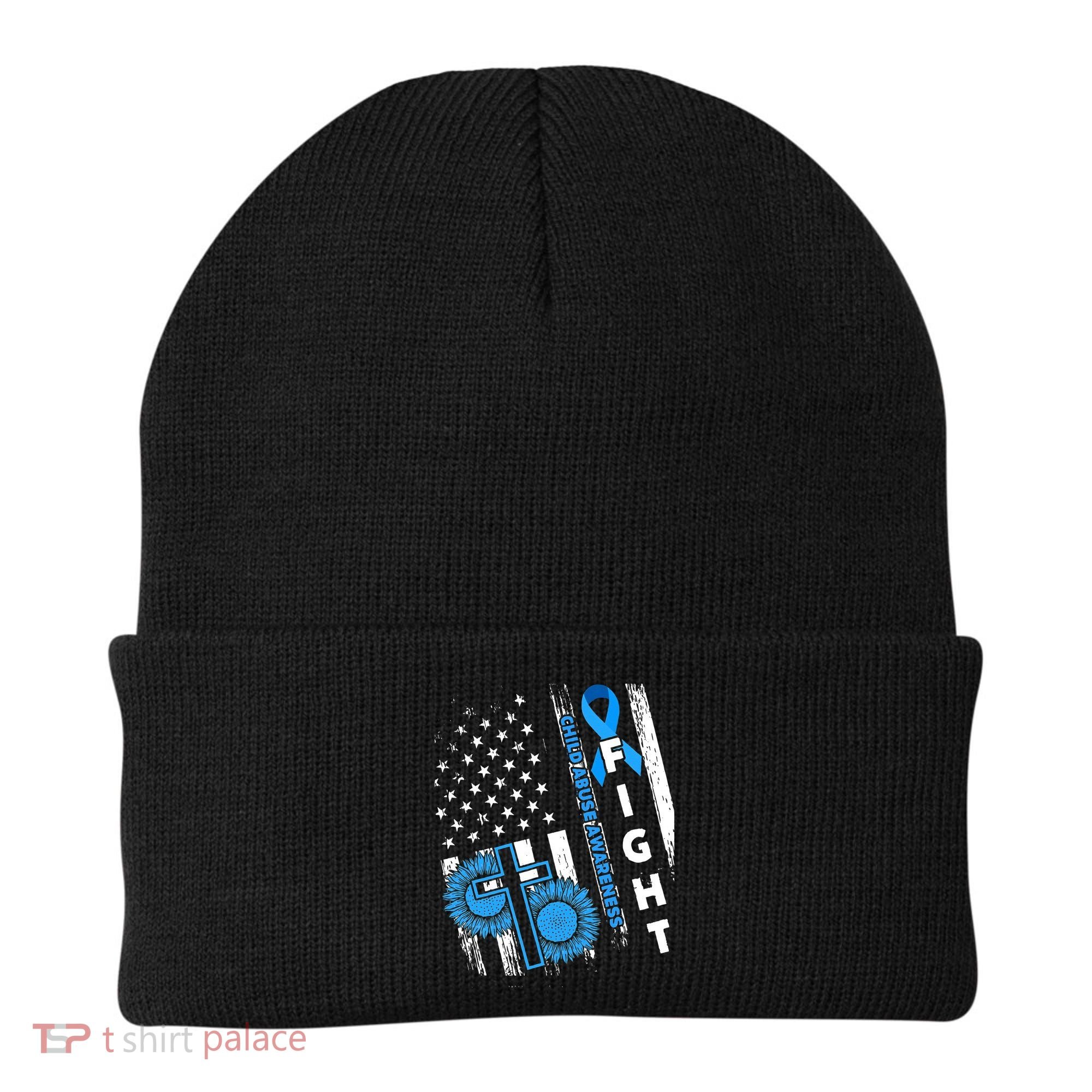 Child Abuse Survivor Child Abuse Prevention Month Rainbow Beanie