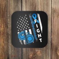 Child Abuse Survivor Child Abuse Prevention Month Rainbow Coaster thumb 0