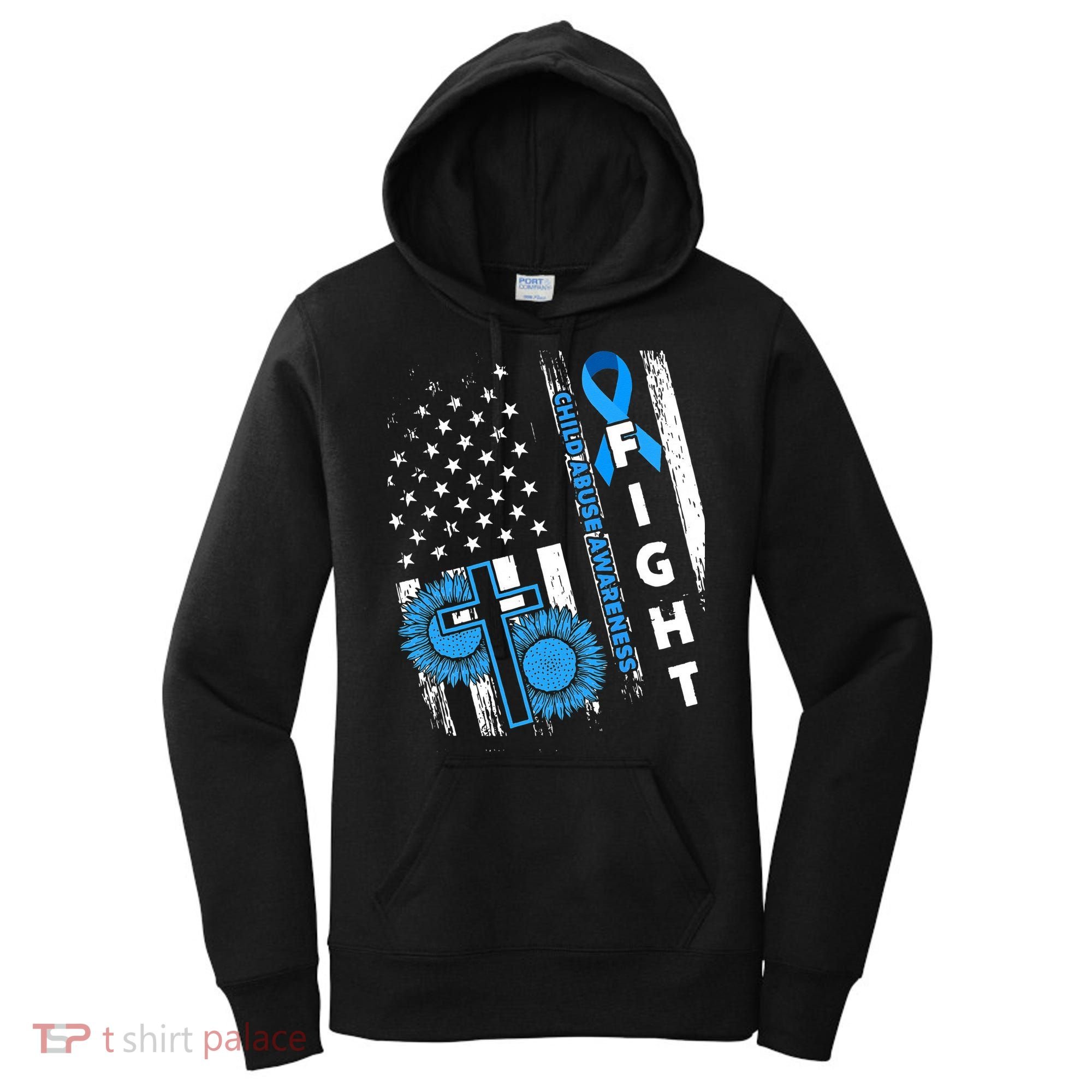 Child Abuse Survivor Child Abuse Prevention Month Rainbow Women's Hoodie