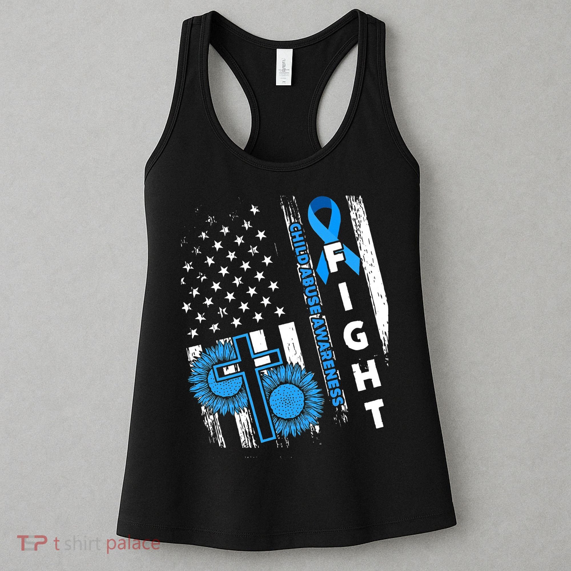 Child Abuse Survivor Child Abuse Prevention Month Rainbow Women's Tank Top