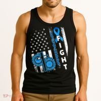 Child Abuse Survivor Child Abuse Prevention Month Rainbow Tank Top thumb 3