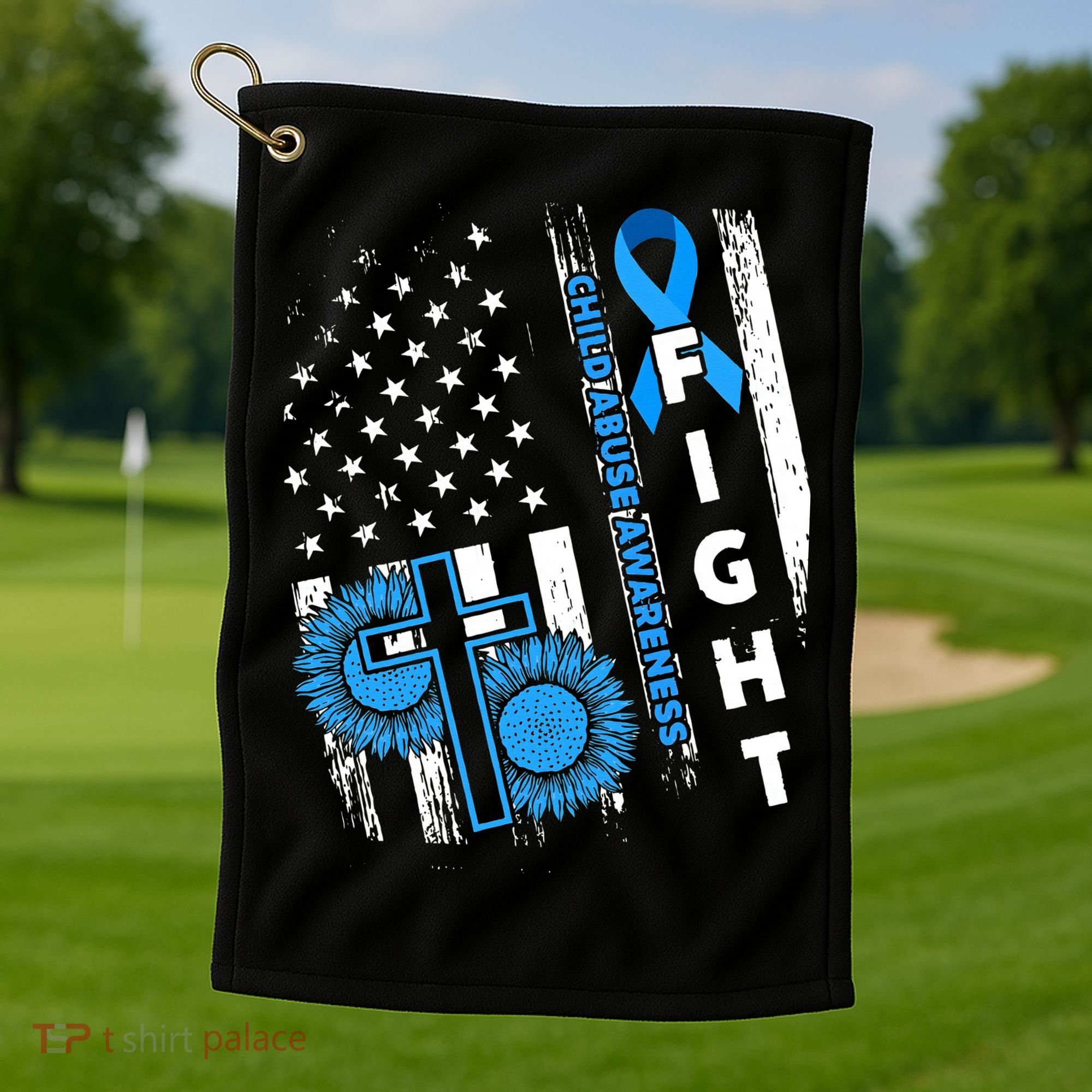 Child Abuse Survivor Child Abuse Prevention Month Rainbow Golf Towel