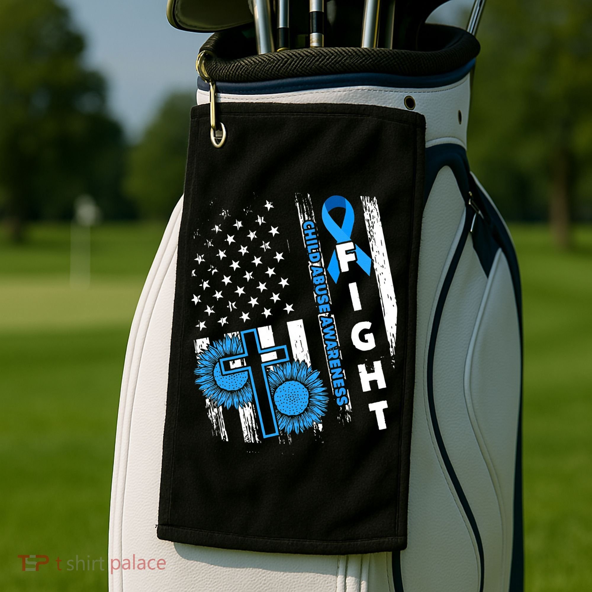 Child Abuse Survivor Child Abuse Prevention Month Rainbow Golf Towel