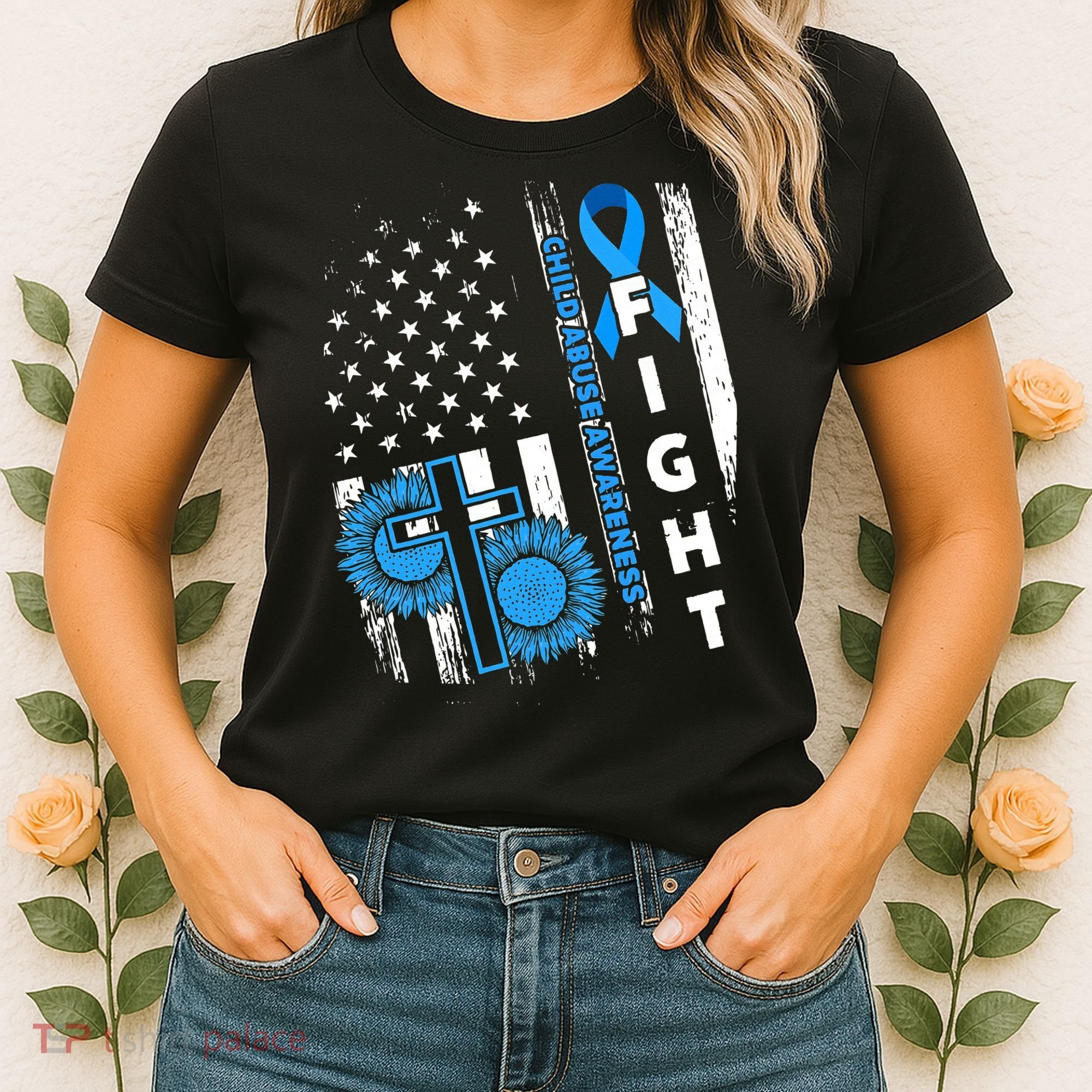Child Abuse Survivor Child Abuse Prevention Month Rainbow Women's T-Shirt