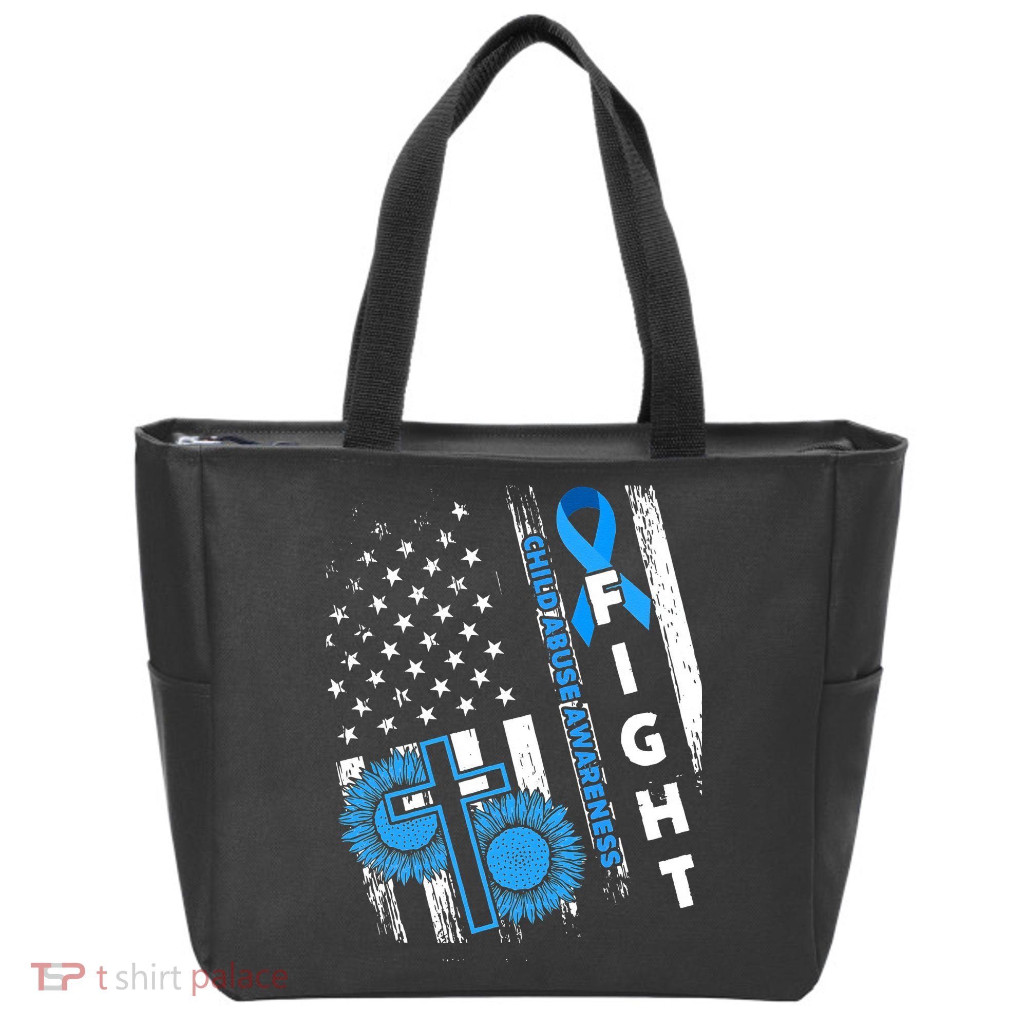 Child Abuse Survivor Child Abuse Prevention Month Rainbow Tote Bag