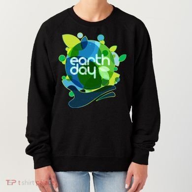Cool Abstract Shapes Earth Day Women's Sweatshirt