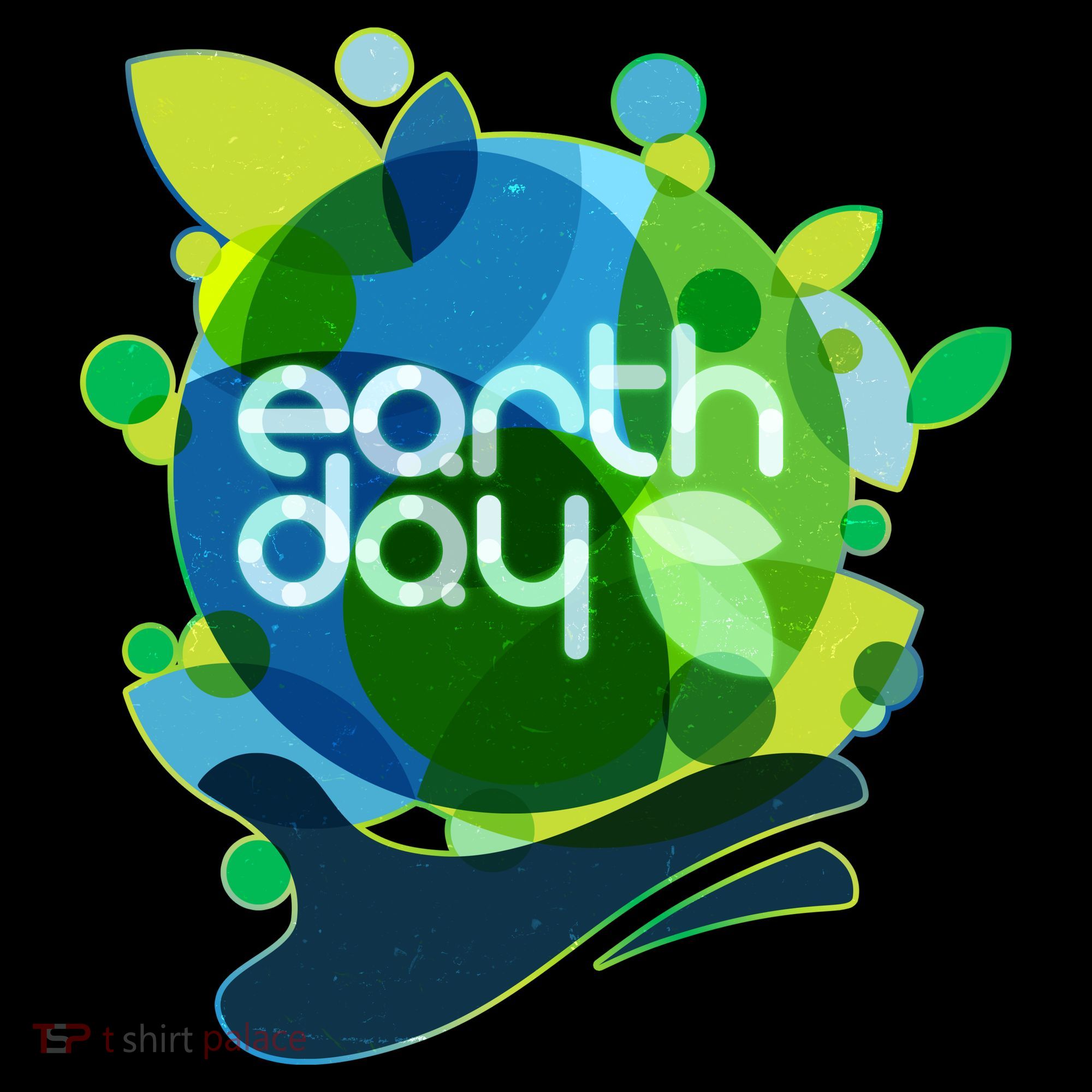 Cool Abstract Shapes Earth Day Coaster