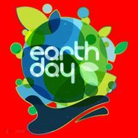 Cool Abstract Shapes Earth Day Santa Hat thumb 1