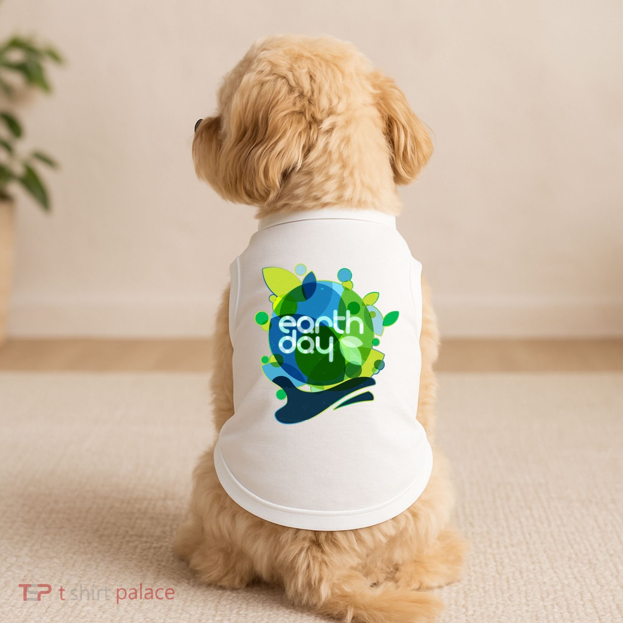 Cool Abstract Shapes Earth Day Doggie Tank