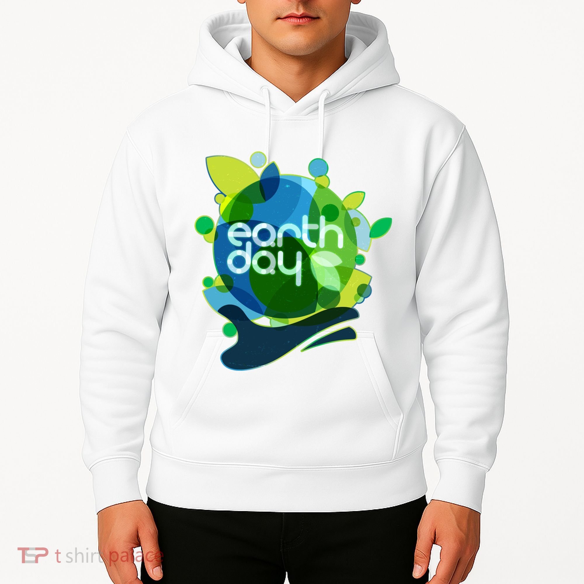 Cool Abstract Shapes Earth Day Hoodie