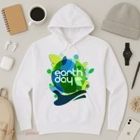 Cool Abstract Shapes Earth Day Hoodie thumb 3